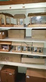 Loads of bird feeders.