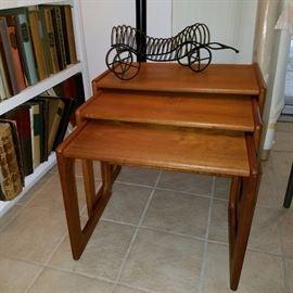 Teak Danish Mid Century Stacking tables