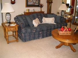 SOFA AND DROP LEAF END TABLES