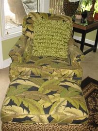 Chair with ottoman