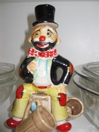 Clown whiskey shot glass holder - made in Japan