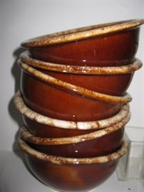 set of 6 Hull bowls