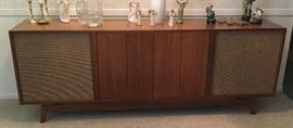 Vintage Teak Stereo Cabinet: 84" wide X 18" deep X 31" high