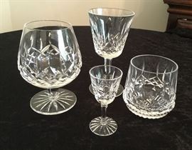 Waterford Crystal, 6 of each glass shown are available