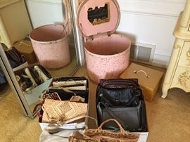 purses and check out the vintage hamper