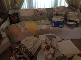 Loads of Beautiful linens