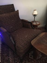 Bausman and Co. Down overstuffed arm chairs