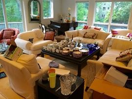 All top of the line furniture - much of it from The Design Center in Boston, custom crafted.