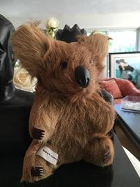 Vintage west German stuffed koala bear. Real fur. Absolutely adorable.