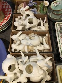 Bone China napkin rings, bunnies
