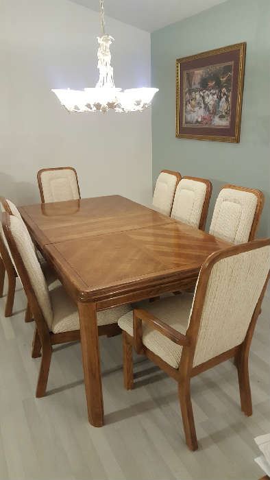 Bernhardt Dining Room Table & 8 Chairs