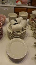 Set of White dishes