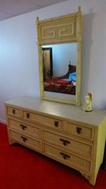 Dresser and mirror