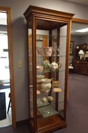 display cabinet with glass shelves 129.00