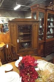 antique china cabinet 275.00