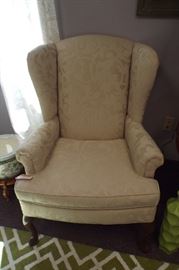 cream wing back chair 169.00