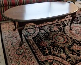 Oval Walnut Coffee Table