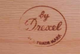 Drexel 6 Drawer, 2 Door Buffett w/Oriental Panels (Matches Table)