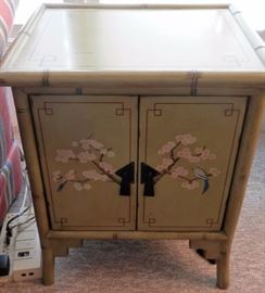 26’ 2 Door Oriental Design Accent Table