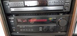 Sony Entertainment Cabinet (Turntable, 5-CD Changer, DVD Player, A-V Receiver