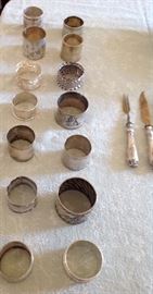 Silver napkin rings