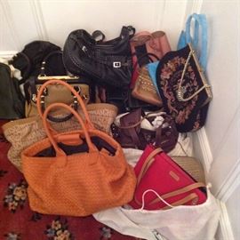 Group of designer handbags