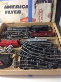 Boxed  American Flyer train set 40/50's 