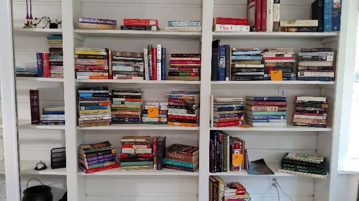 Lots of books, novels, books on real people, history, places, art and more