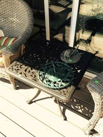 Metal Outdoor End Table