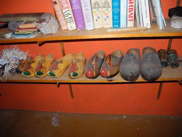 Selection of wooden shoes