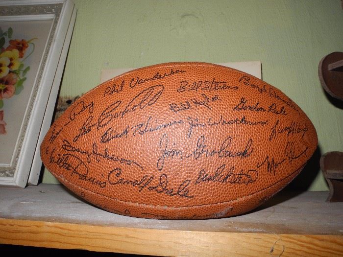 Autographed football (Green Bay)