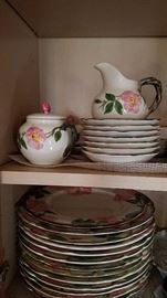 dessert rose by Franciscan, large set of dishes