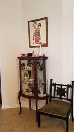 antique furniture, asian themed collectibles
