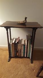 Occasional table with bottom shelf