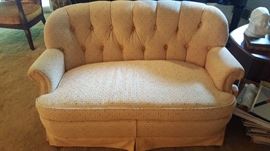 Upholstered love seat