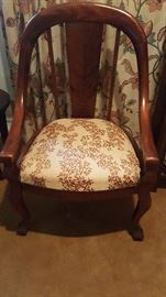 Upholstered Spindle back chair