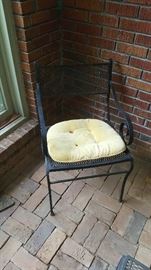 Metal patio chair