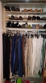 Lots of clothes and shoes