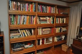 Many nice coffee table books. Trains, Railroads, History, All book cases available.