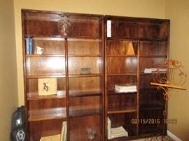 Solid oak bookcases