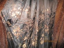 Kessler Furrier Fur, embroidered detail inside