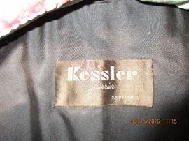 Kessler Furrier Fur, embroidered detail inside