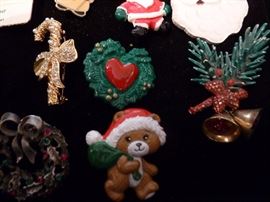Christmas/Holiday pins and brooches