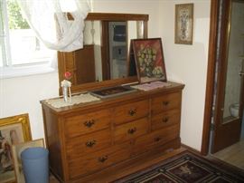 Mirror and dresser