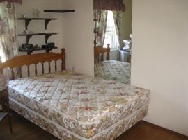 Full mattress set and Maple headboard