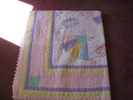 Multi colored quilt