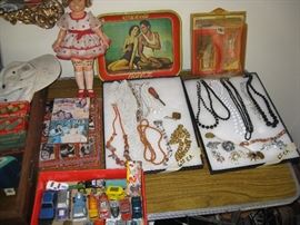 Jewelry, Magic Johnson doll and cars