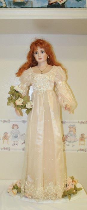 "Rose" created by Larry and Barbara Whitworth especially for the Enchanted Mansion A Doll Museum. One of a kind original.  $1800