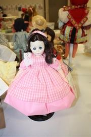Beth-Pink Gingham Pinafore - With Box in Little Women by Madame Alexander  1320 $25