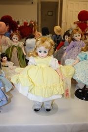  Amy - Yellow Dotted Swiss Pinafore  - With Box in Little Women by Madame Alexander  1320 $25